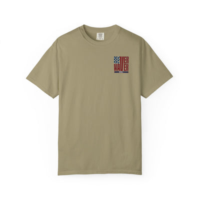 'Never Waver Husband Daddy Protector Hero ' Design Unisex Garment-Dyed T-Shirt