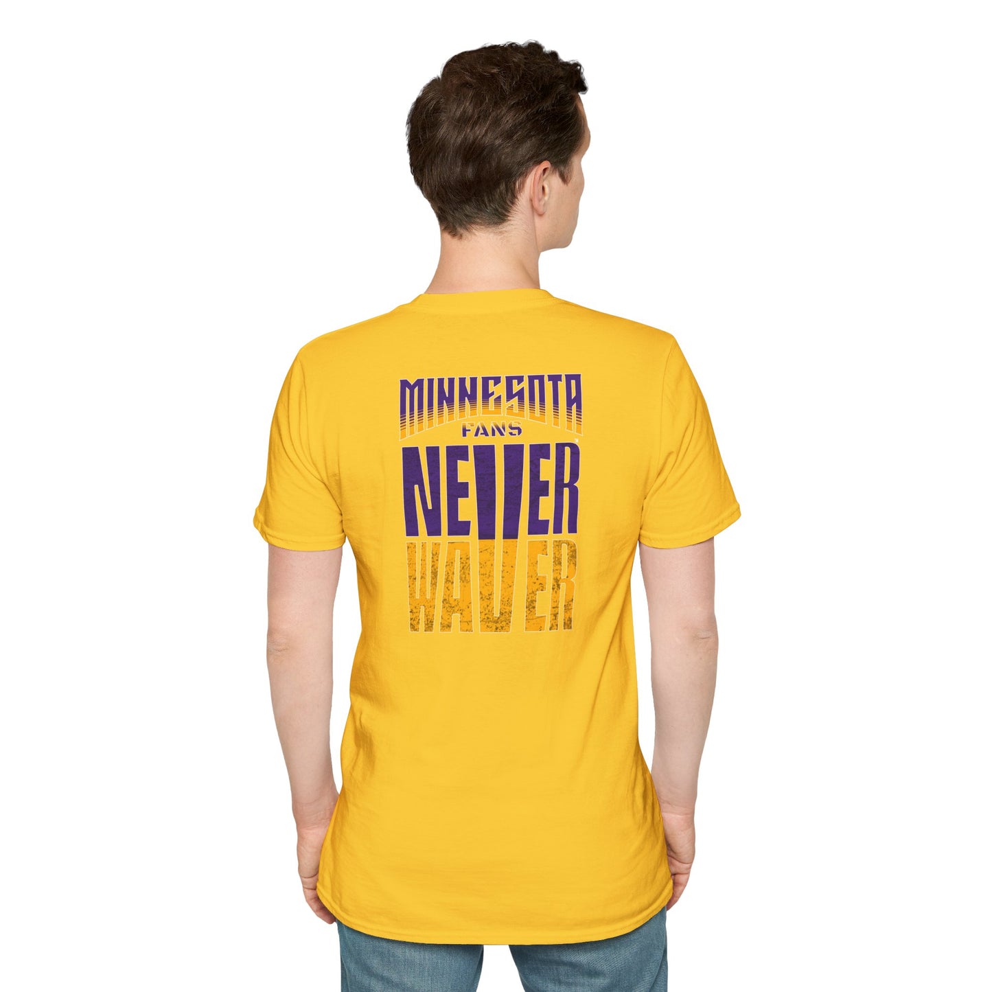 Minnesota Fans Never Waver Unisex Softstyle T-Shirt