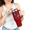 Never Waver Tree of Cancer Ribbons, Insulated Travel Mug -40oz