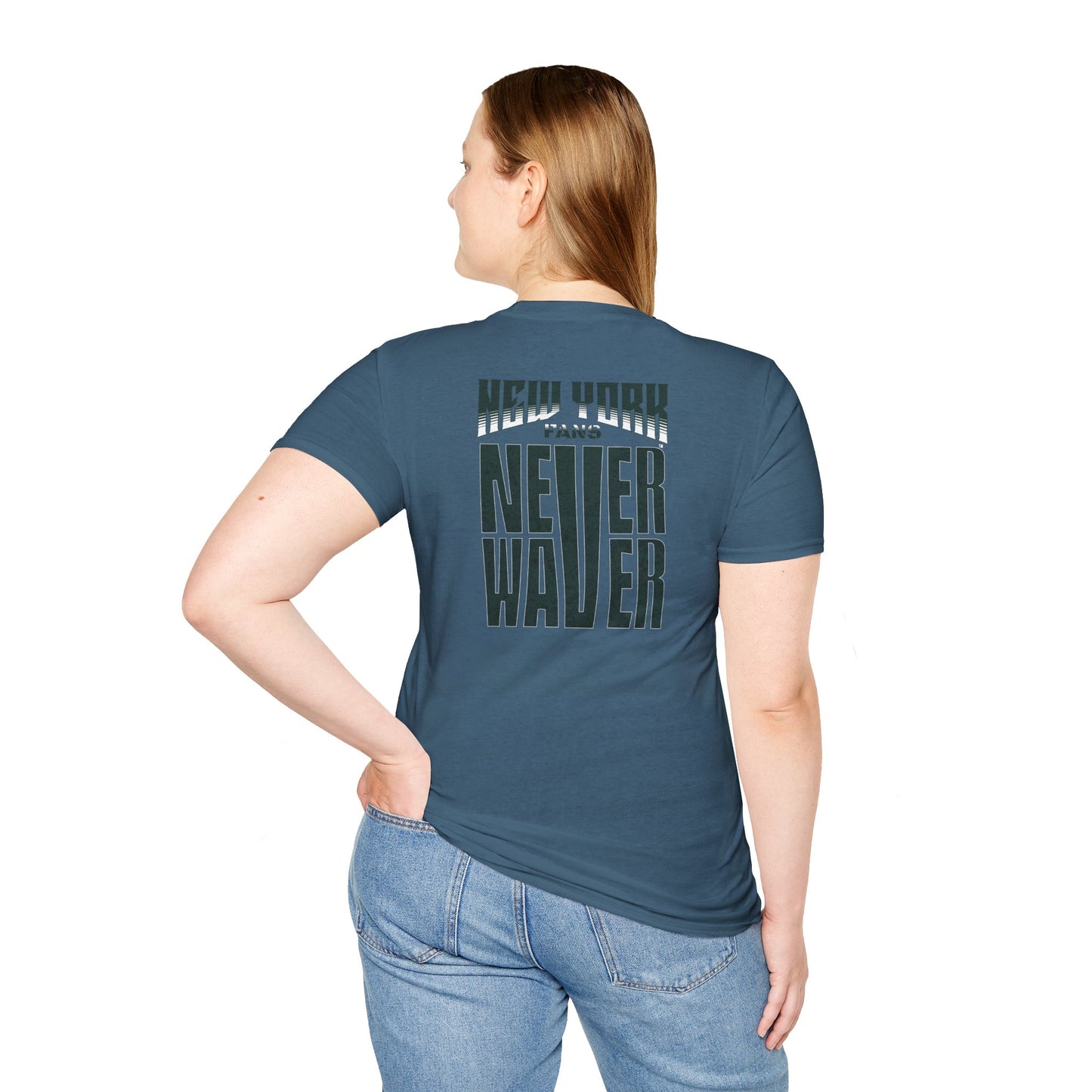 New York Fans Never Waver Unisex Softstyle T-Shirt