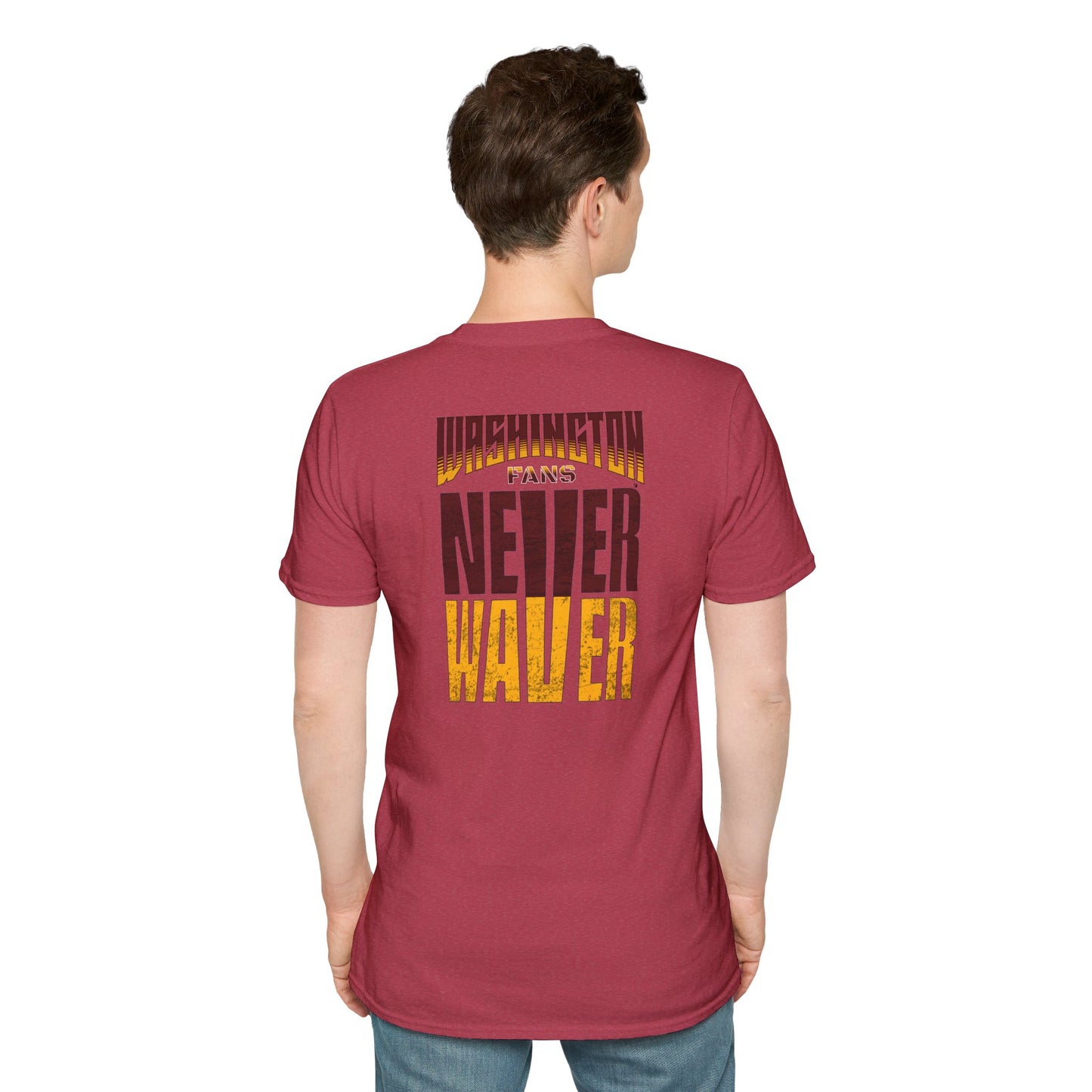 Washington Fans Never Waver Unisex Softstyle T-Shirt