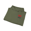 Tampa Bay Fans  Never Waver  w Leopard Football Unisex Heavy Blend™ Hoodie - Perfect for Sports Fans