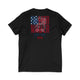 Never Waver Like This Mom V-Neck Tee for Moms - Patriotic Short Sleeve Shirt by Printify