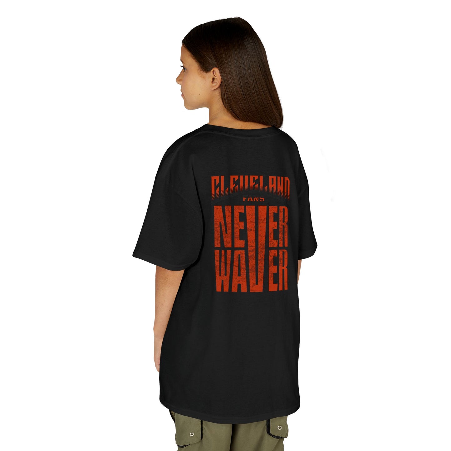 Cleveland Fans Never Waver Kids Heavy Cotton™ Tee