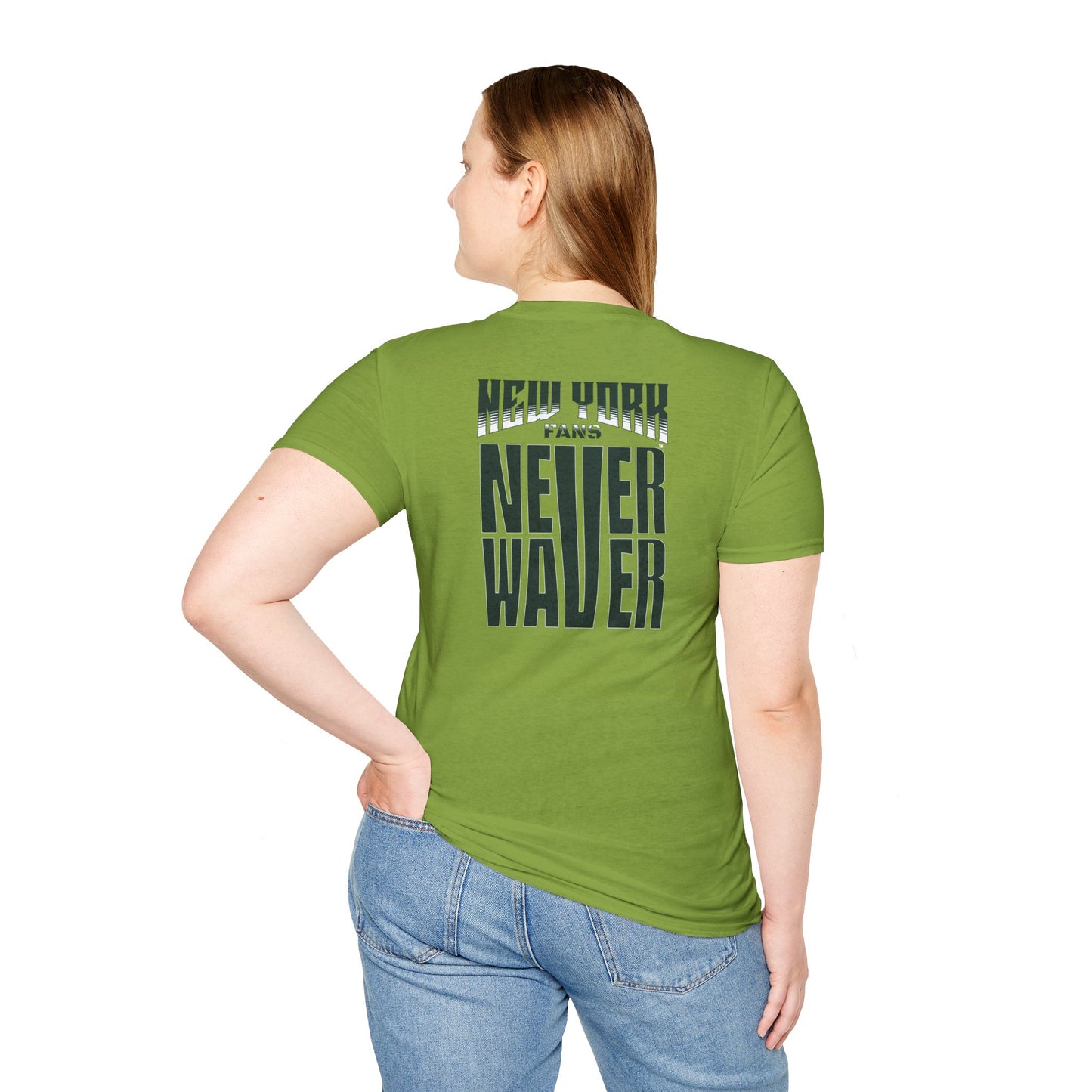New York Fans Never Waver Unisex Softstyle T-Shirt