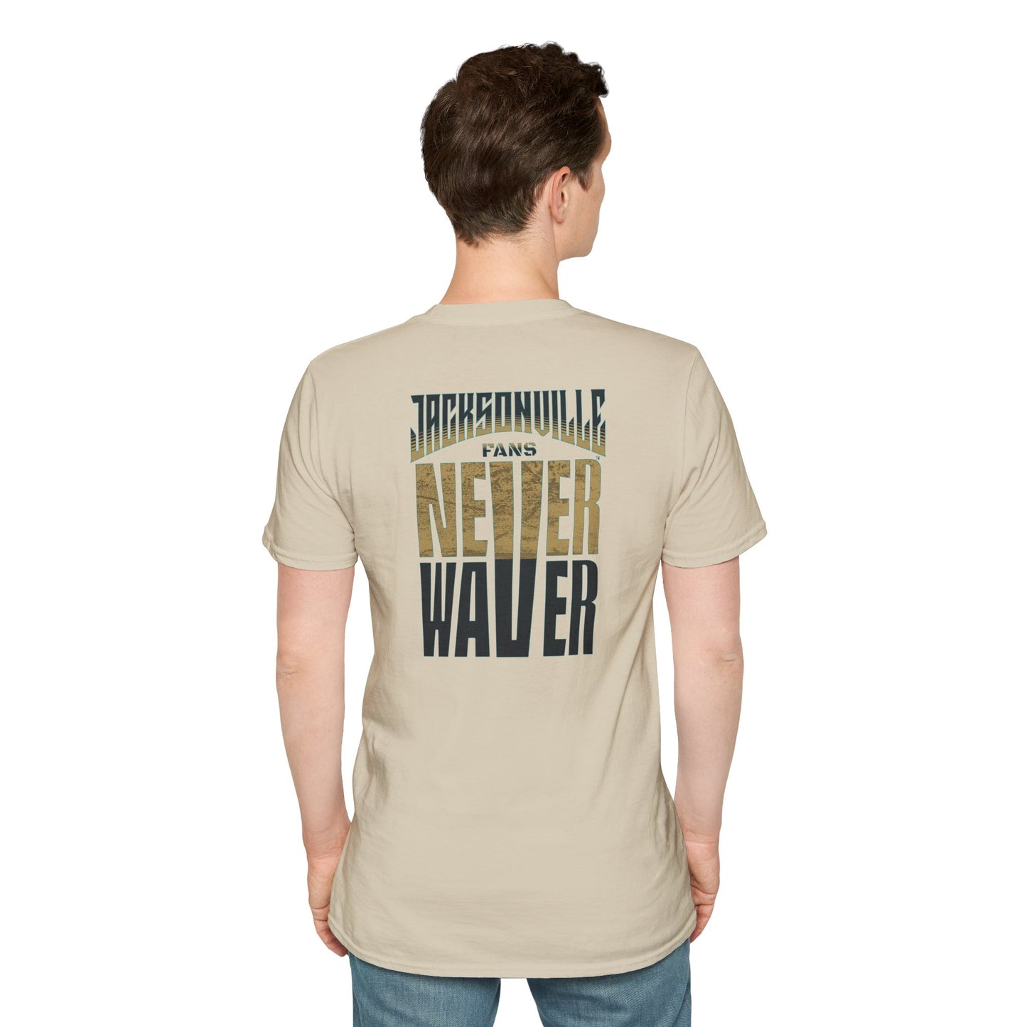 Jacksonville Fans Never Waver Unisex Softstyle T-Shirt