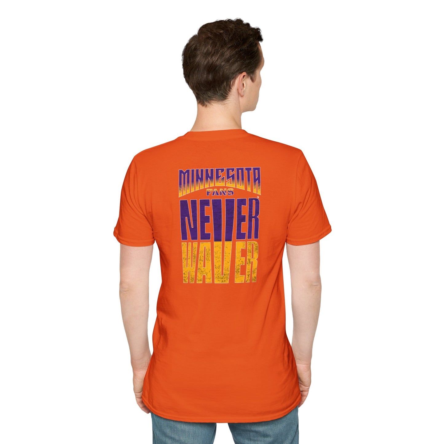 Minnesota Fans Never Waver Unisex Softstyle T-Shirt