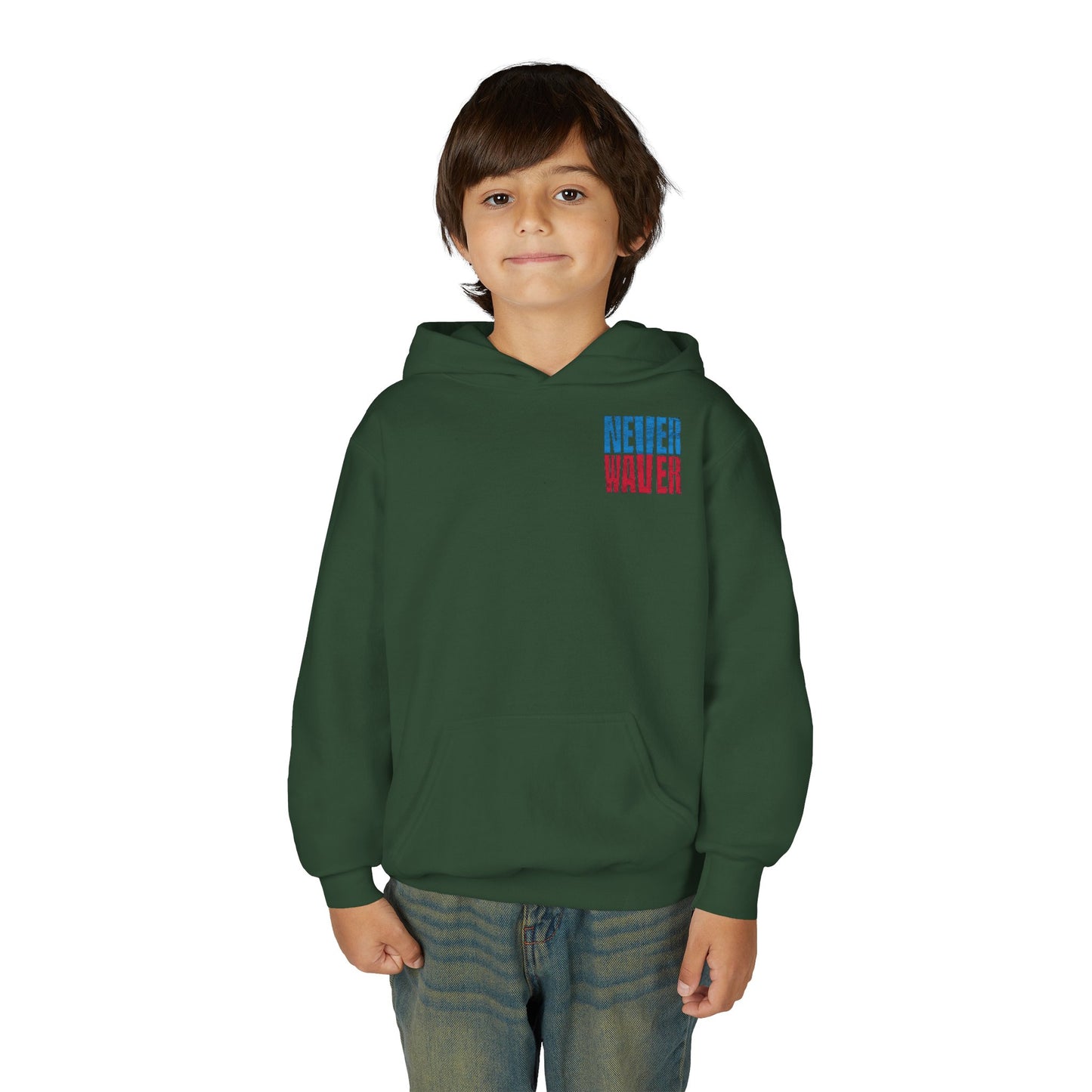 Tennessee Fans Never Waver Youth Heavy Blend Hooded Sweatshirt