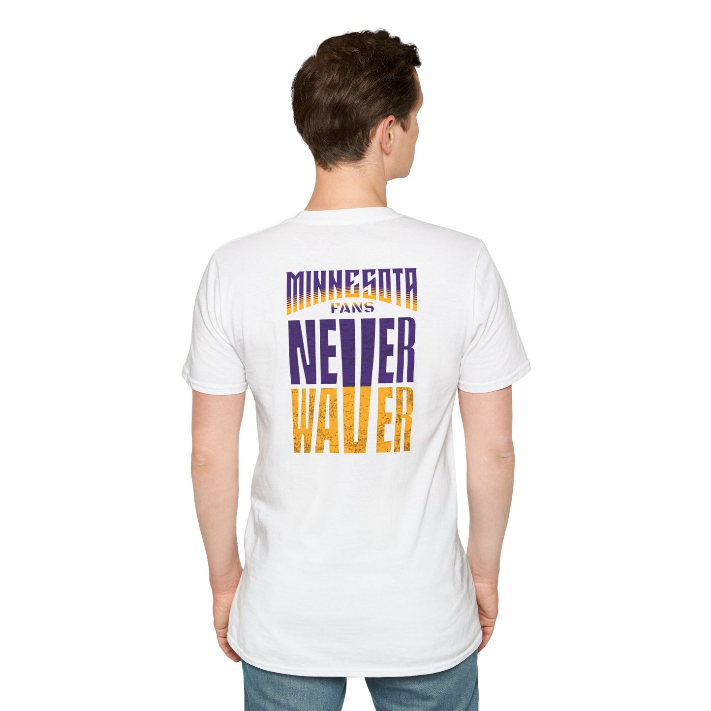 Minnesota Fans Never Waver Unisex Softstyle T-Shirt