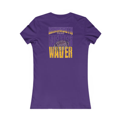 Minnesota Fans Never Waver W-Leopard Football Women's Favorite Tee