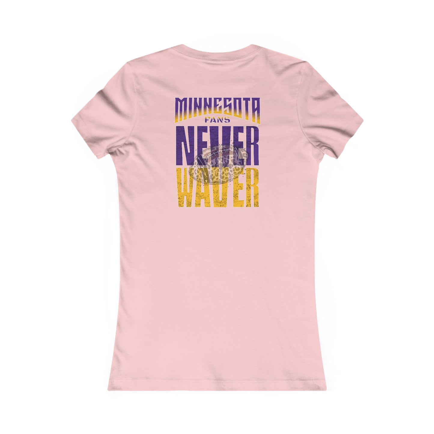 Minnesota Fans Never Waver W-Leopard Football Women's Favorite Tee