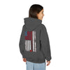 "Never Waver Golf American Flag" Hoodie for Young Golfers