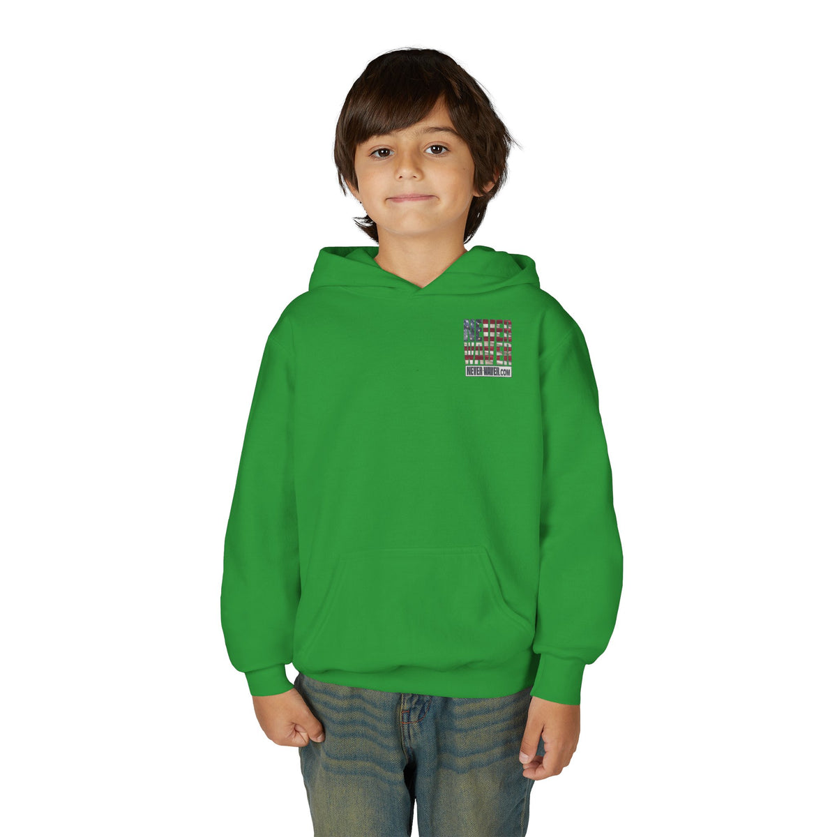 Never Waver® Earn It Youth Hoodie | Old-School Backbone