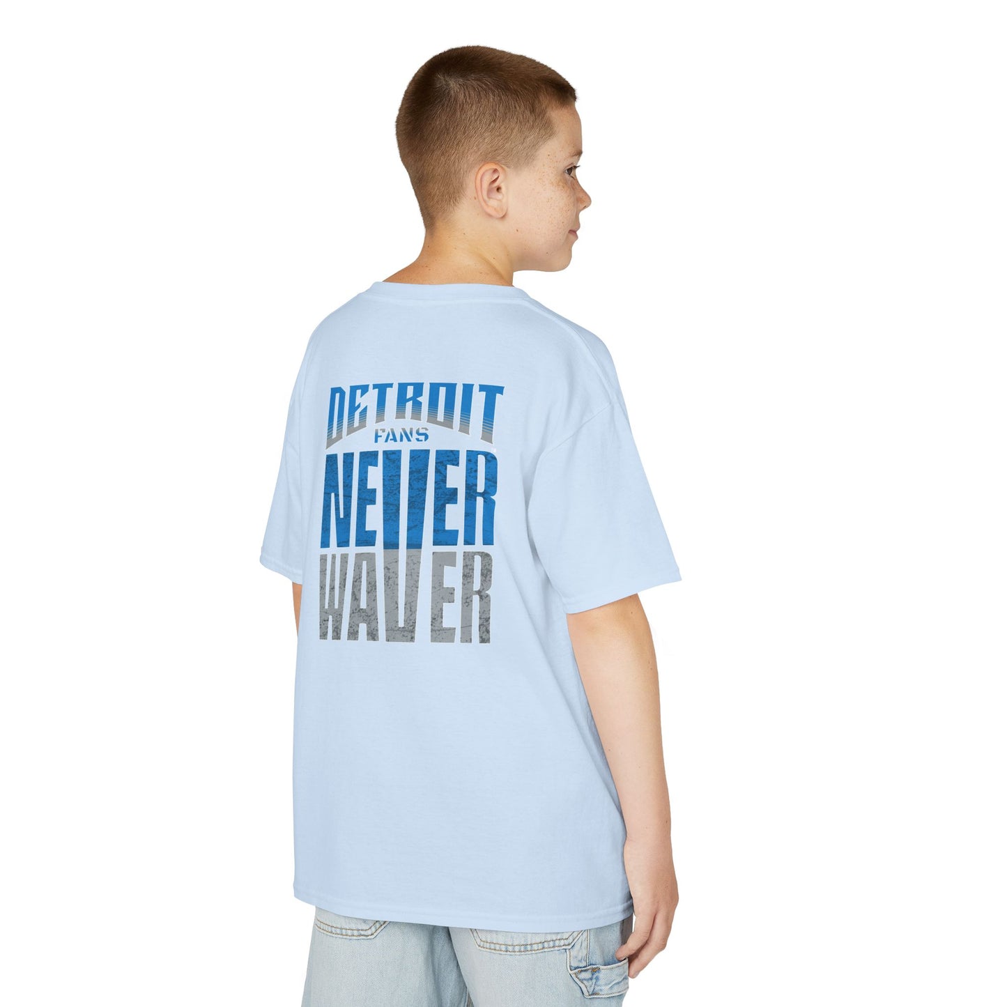 Detroit Fans Never Waver Kids Heavy Cotton™ Tee