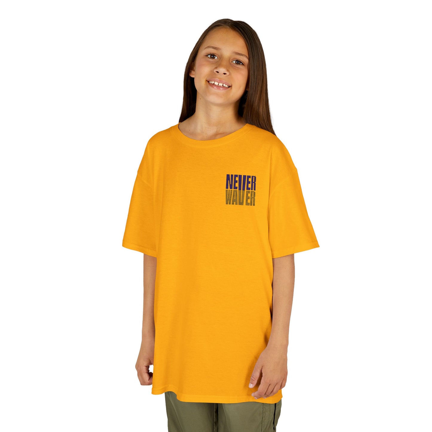 Baltimore Fans Never Waver Kids Heavy Cotton™ Tee