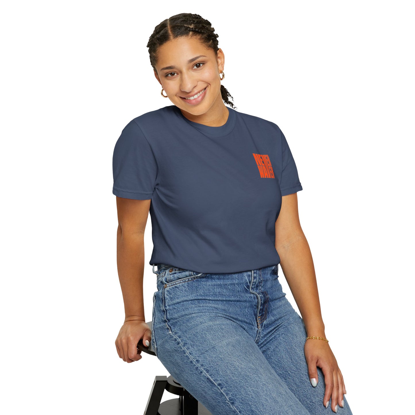 Unisex Garment-Dyed T-Shirt - 'Never Waver Oh Honey I am that Mom' Design