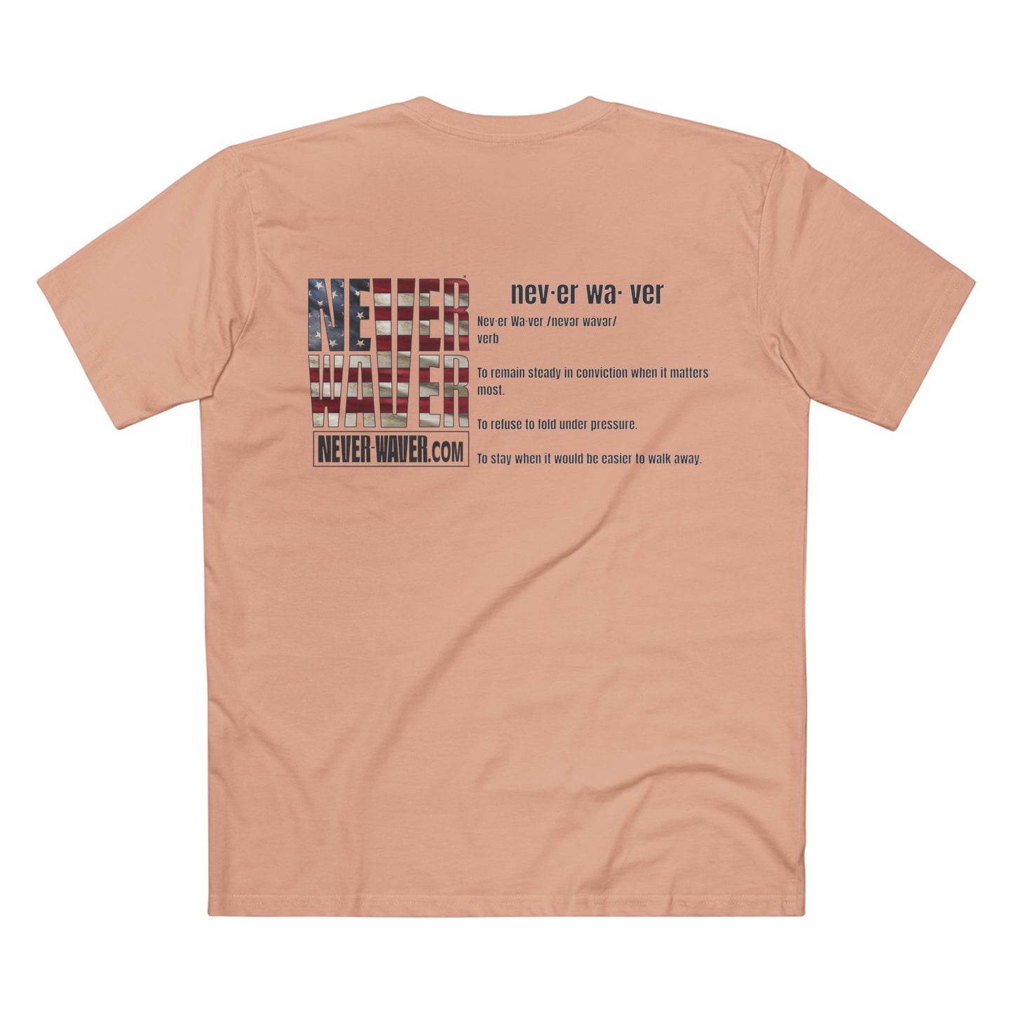 Never Waver Definition Men's Staple Tee
