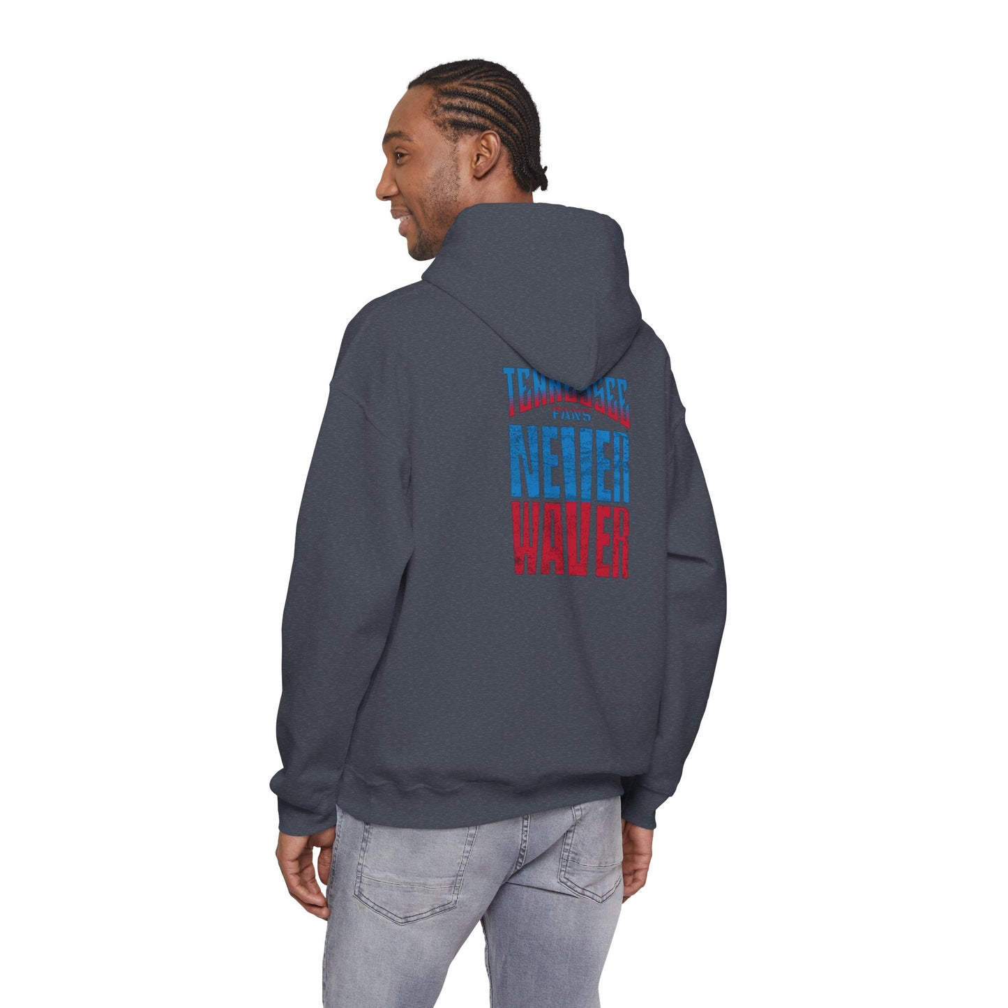 Tennessee Fans Never Waver Unisex Heavy Blend™ Hooded Sweatshirt – Casual Comfort for All Occasions