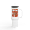 Cleveland Fans Never Waver W-Leopard Football Insulated Travel Mug, 40oz