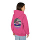 Never Waver Always Back The Blue  Vintage-Inspired Youth Hoodie with American Flag Design