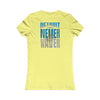 Detroit Fans Never Waver W-Leopard Football Women's Favorite Tee