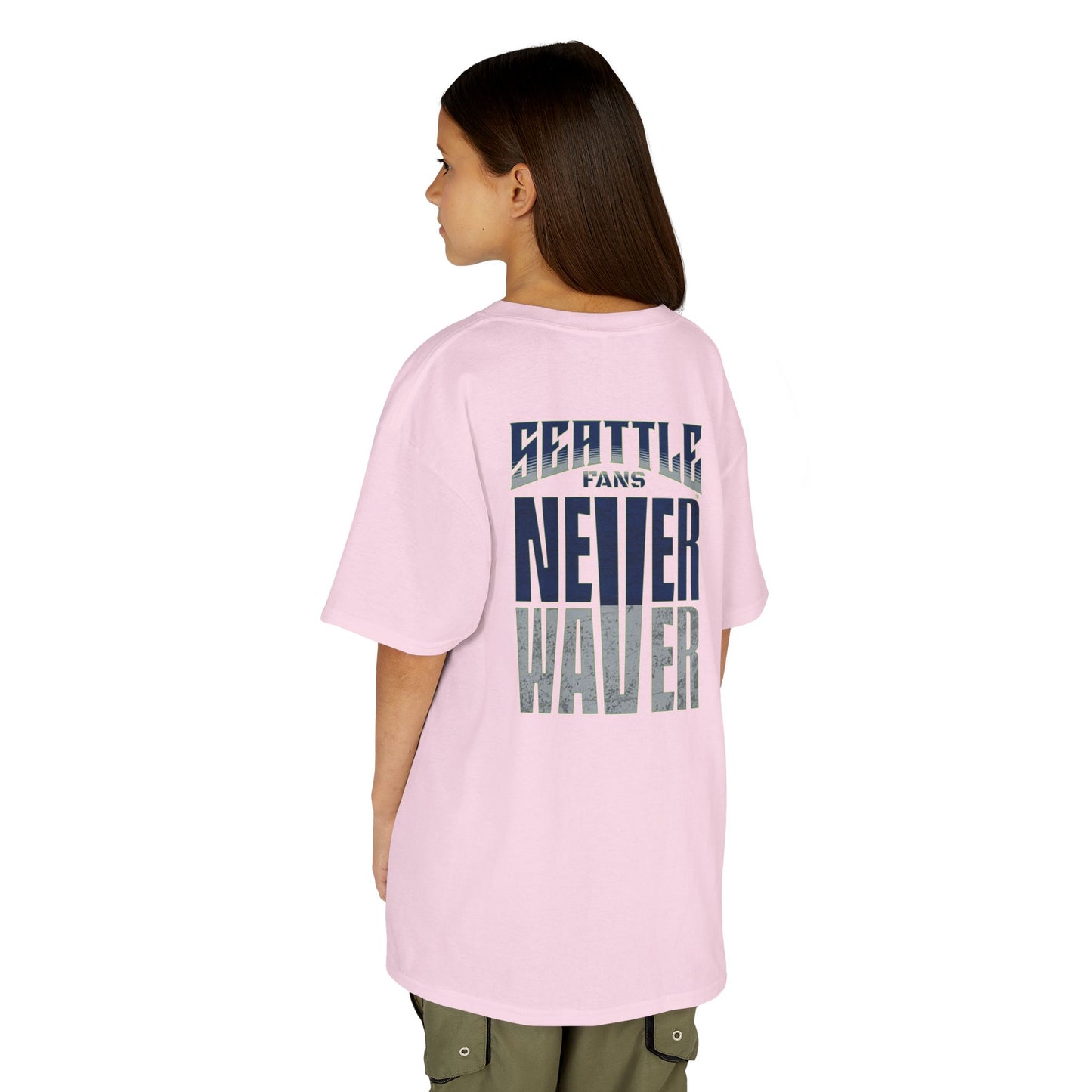 Seattle Fans Never Waver Kids Heavy Cotton™ Tee