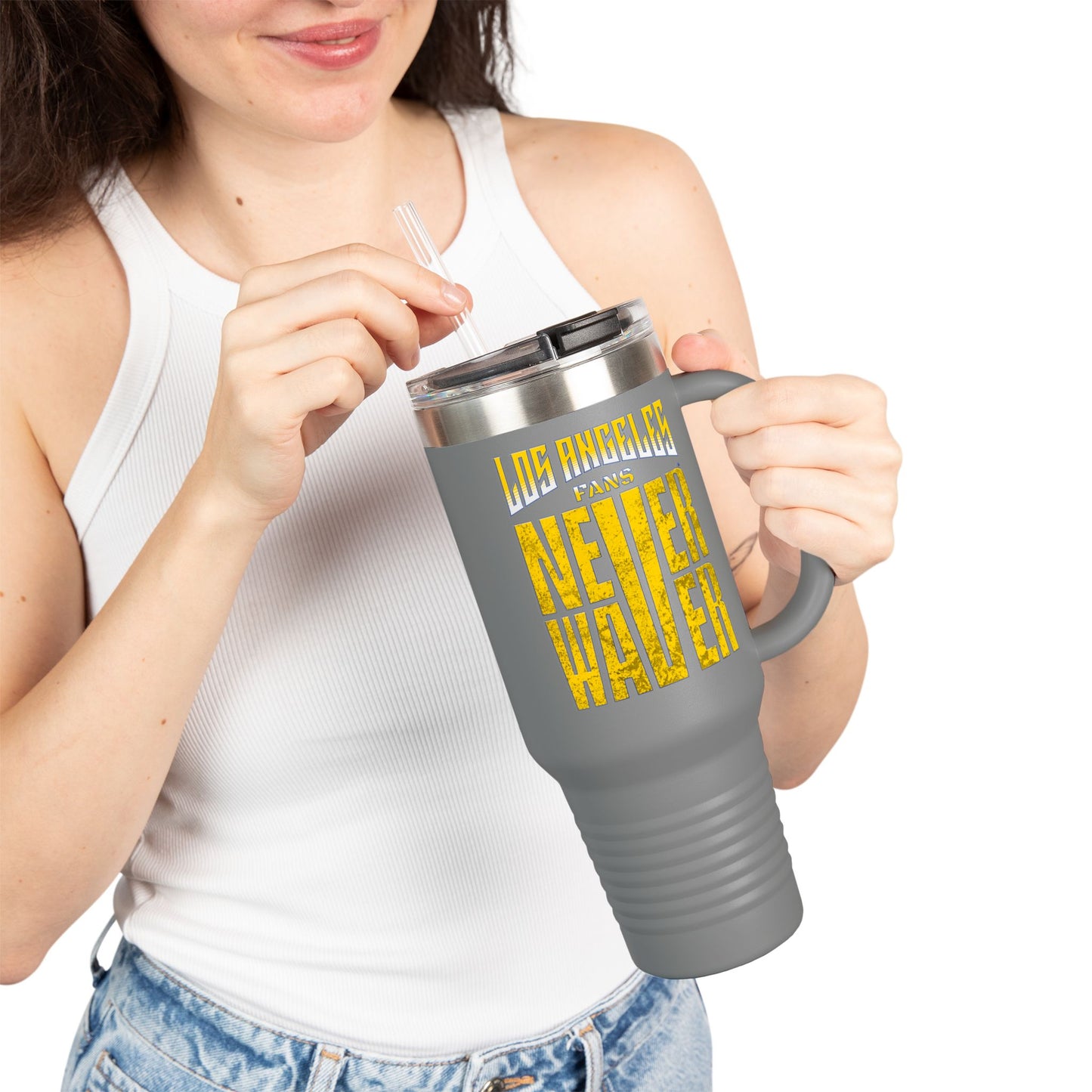 Los Angeles Fans Never Waver Insulated Travel Mug, 40oz