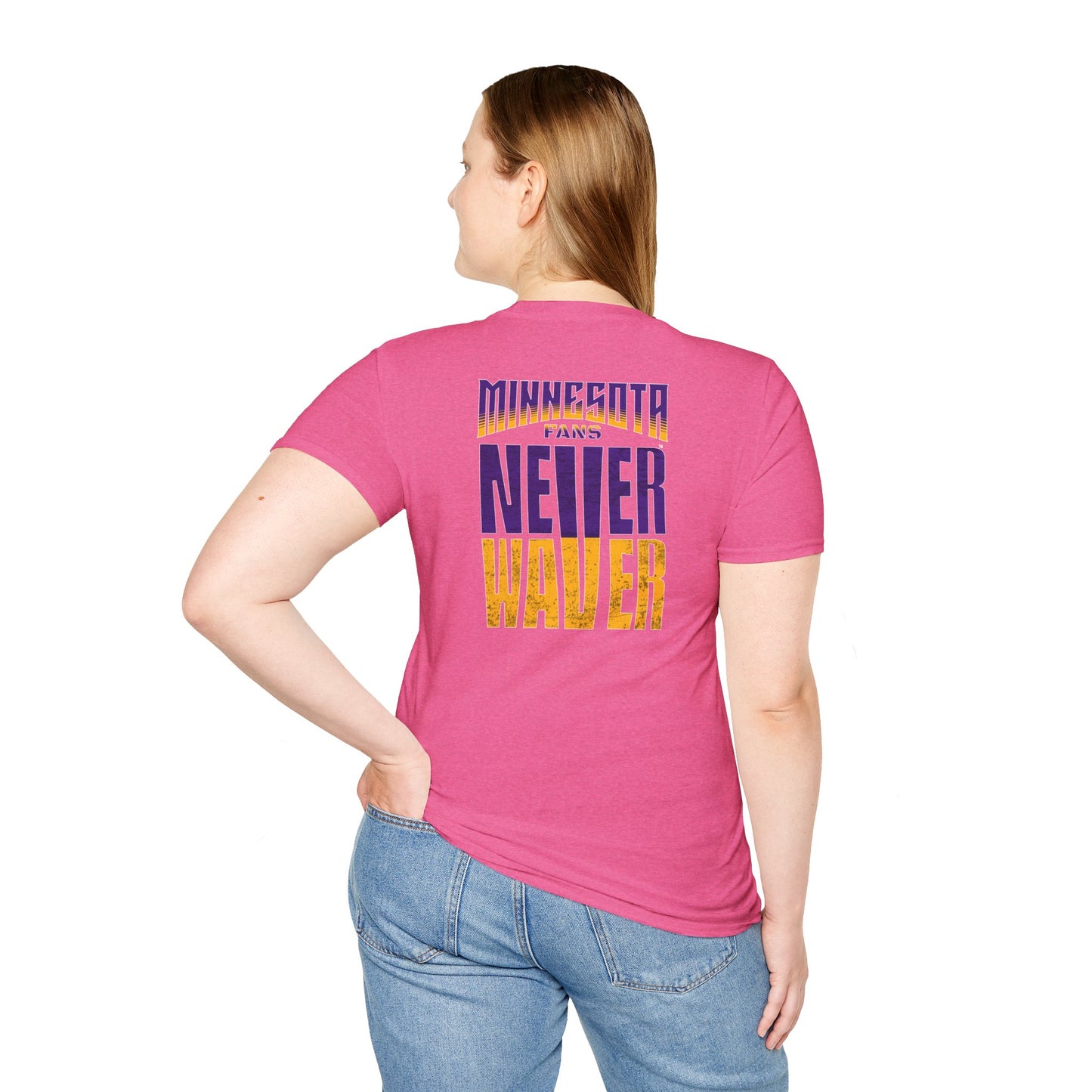 Minnesota Fans Never Waver Unisex Softstyle T-Shirt