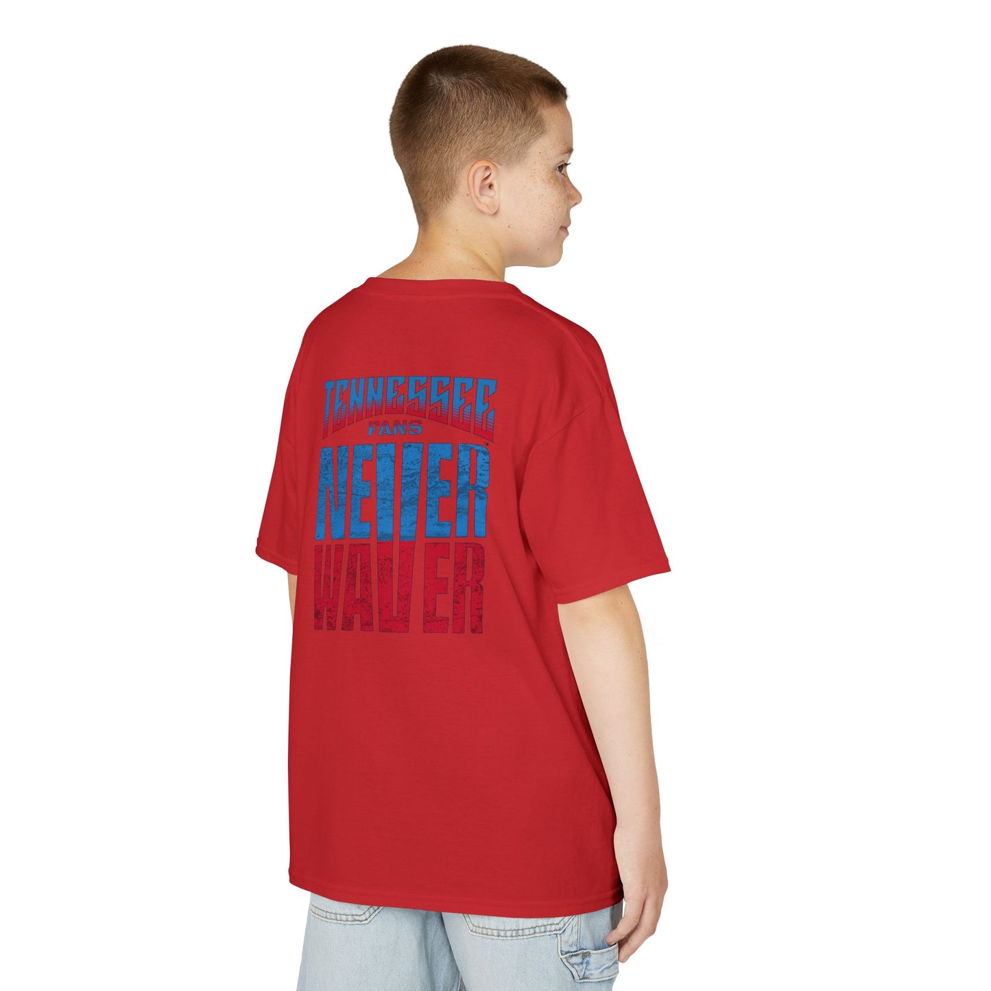 Tennessee Fans Never Waver Kids Heavy Cotton™ Tee