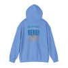 "Detroit Fans NEVER WAVER w Leopard Football" Inspirational Wear Unisex Heavy Blend™ Hooded Sweatshirt