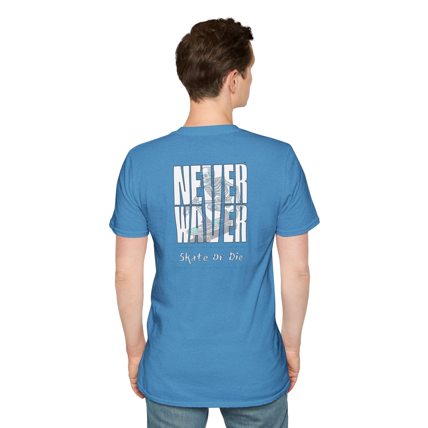 Never Waver Skate or Die Unisex Softstyle T-Shirt