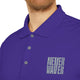 adidas Unisex Performance Polo - 'Never Waver' Athletic Shirt by Printify
