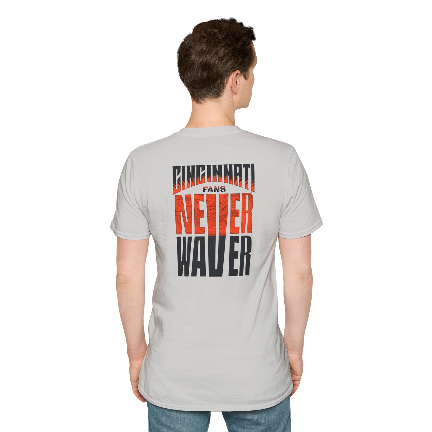 Cincinnati Fans Never Waver Unisex Softstyle T-Shirt