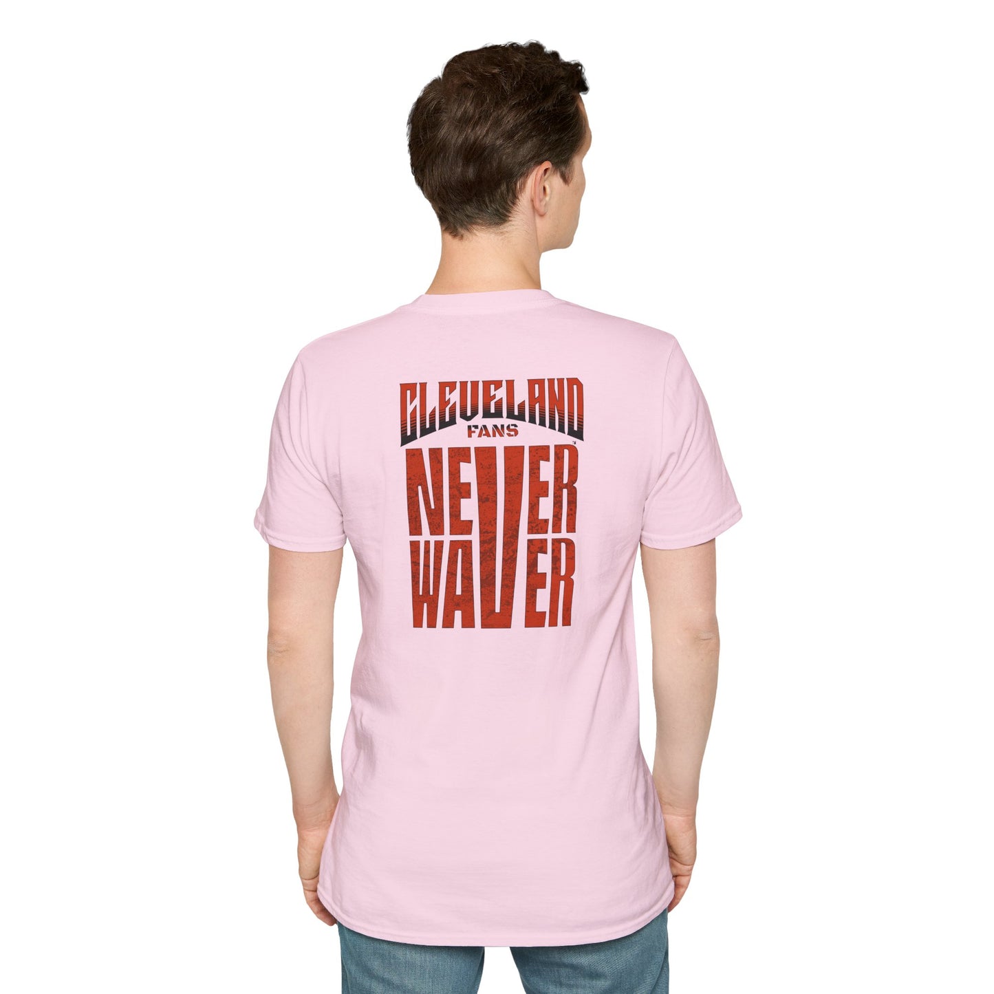 Cleveland Fans Never Waver Unisex Softstyle T-Shirt