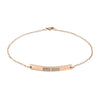Never Waver Engravable Curved Bar Anklet — Personalized Minimalist Chain Anklet
