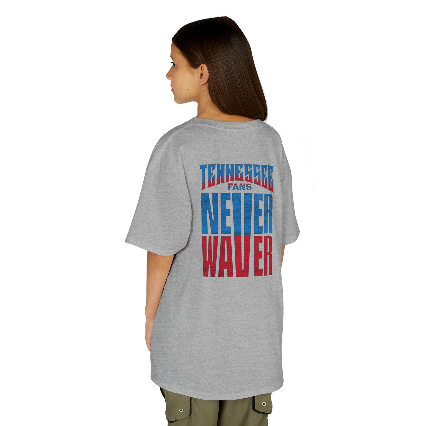 Tennessee Fans Never Waver Kids Heavy Cotton™ Tee
