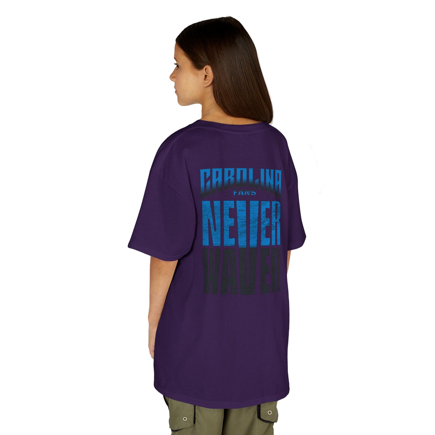 Carolina Fans Never Waver Kids Heavy Cotton™ Tee