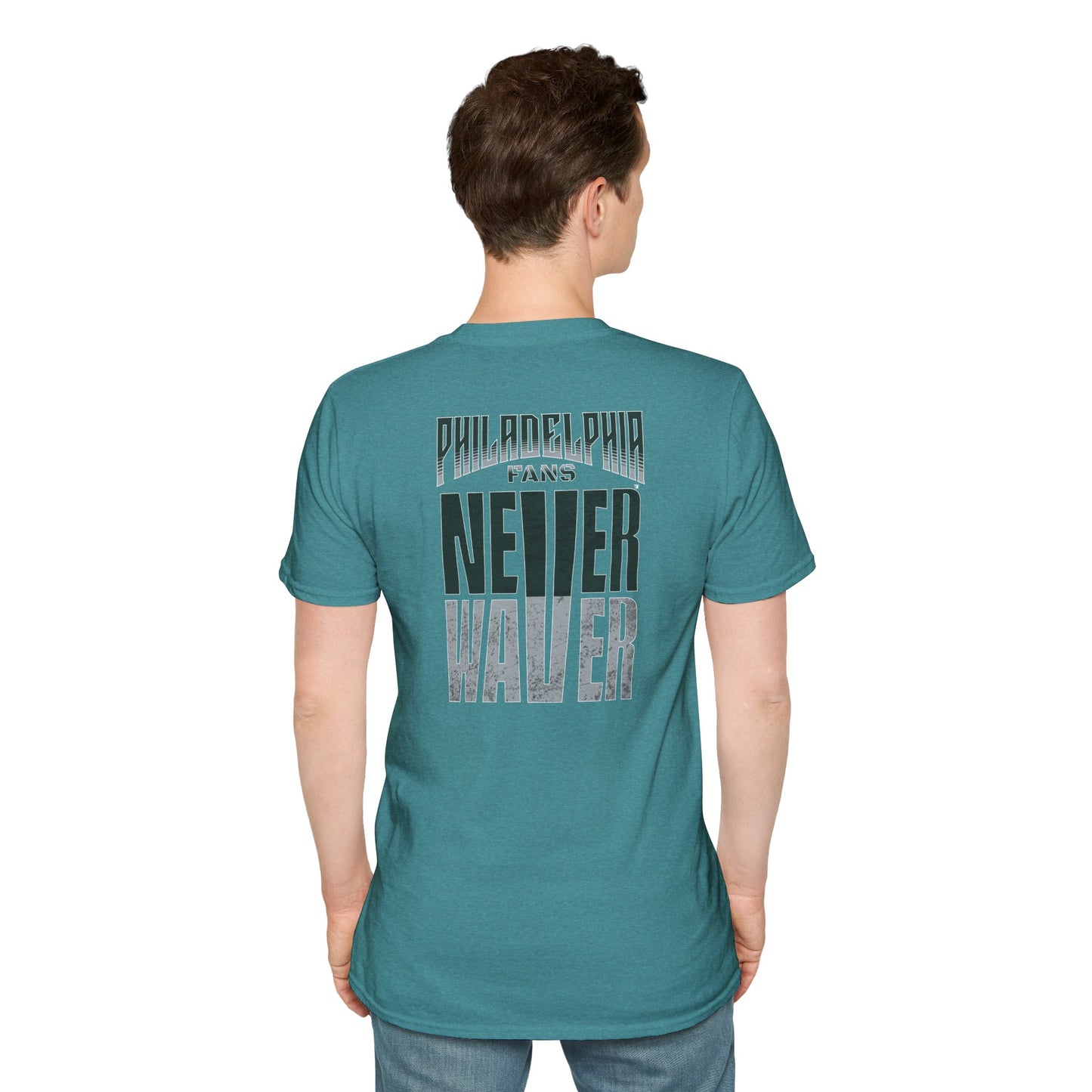 Philadelphia Fans Never Waver Unisex Softstyle T-Shirt