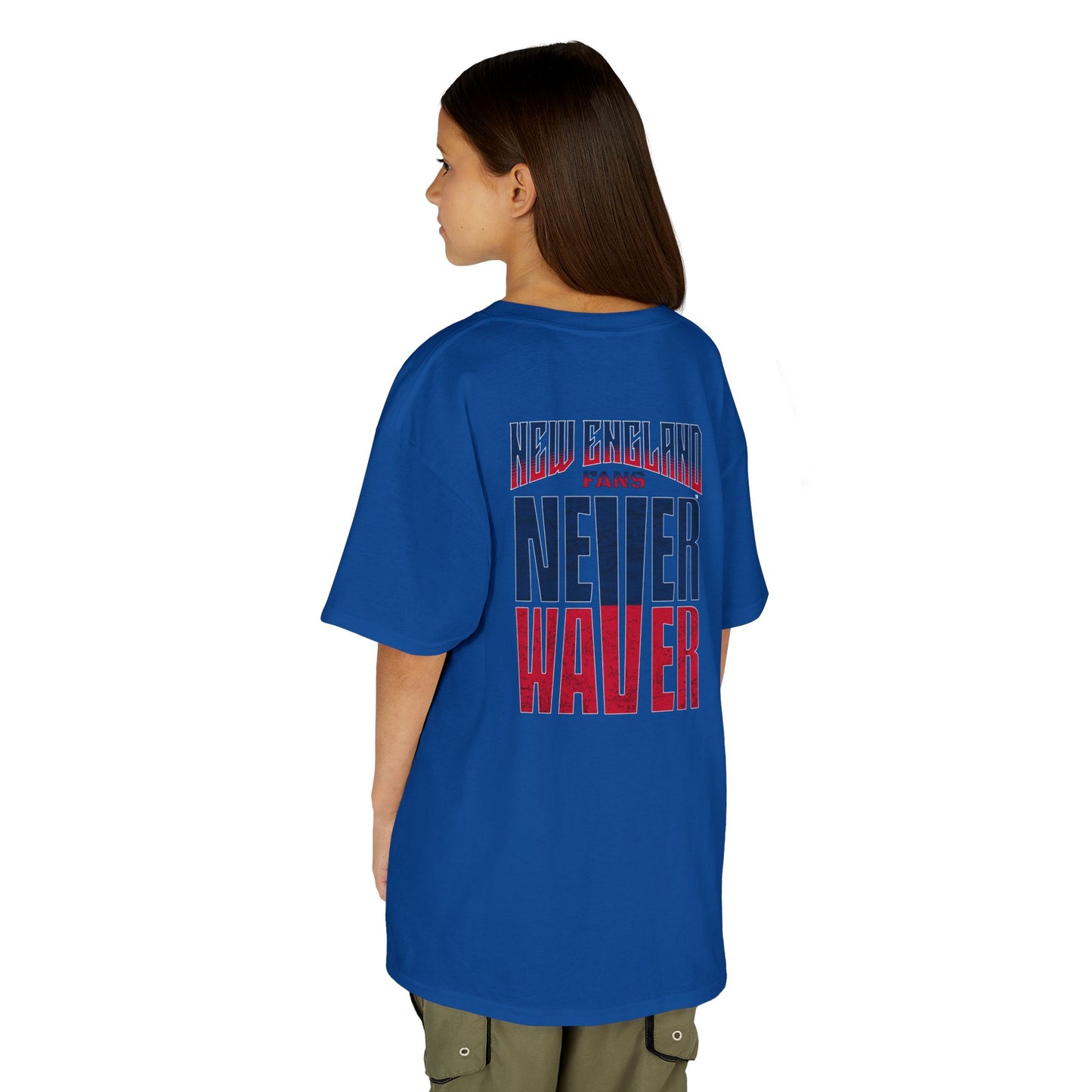 New England Fans Never Waver Kids Heavy Cotton™ Tee