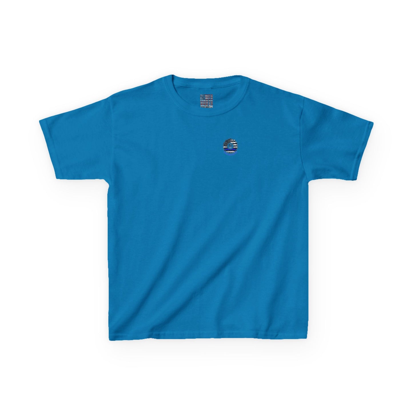 Never Waver Always Back The Blue   Kids Heavy Cotton™ Tee