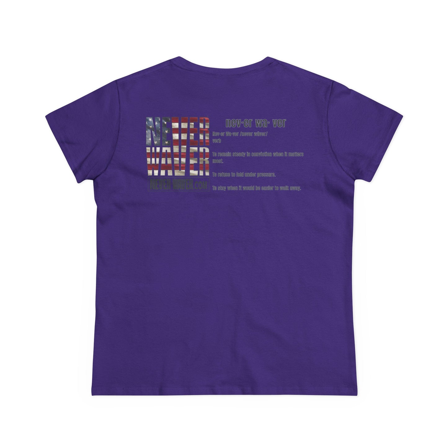 Never Waver Definition Women's Midweight Cotton Tee