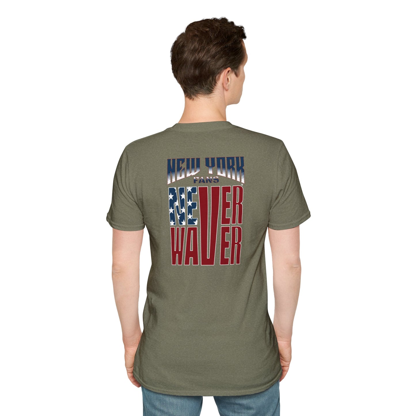 New York Fans Never Waver Unisex Softstyle T-Shirt