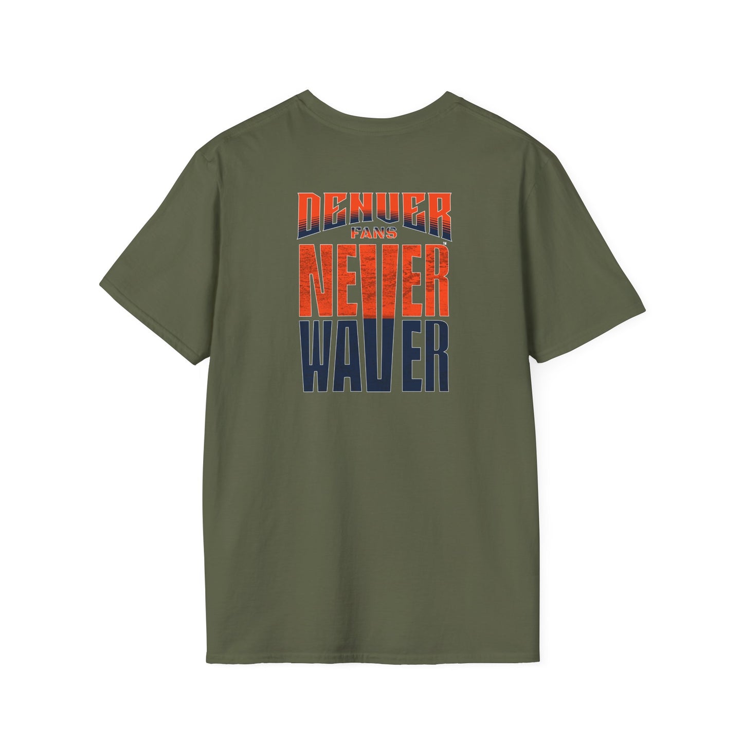 Denver Fans Never Waver Unisex Softstyle T-Shirt