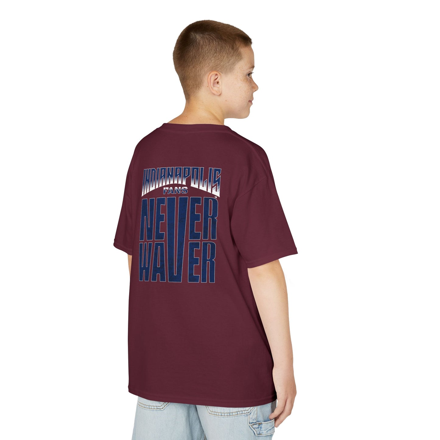 Indianapolis Fans Never Waver Kids Heavy Cotton™ Tee