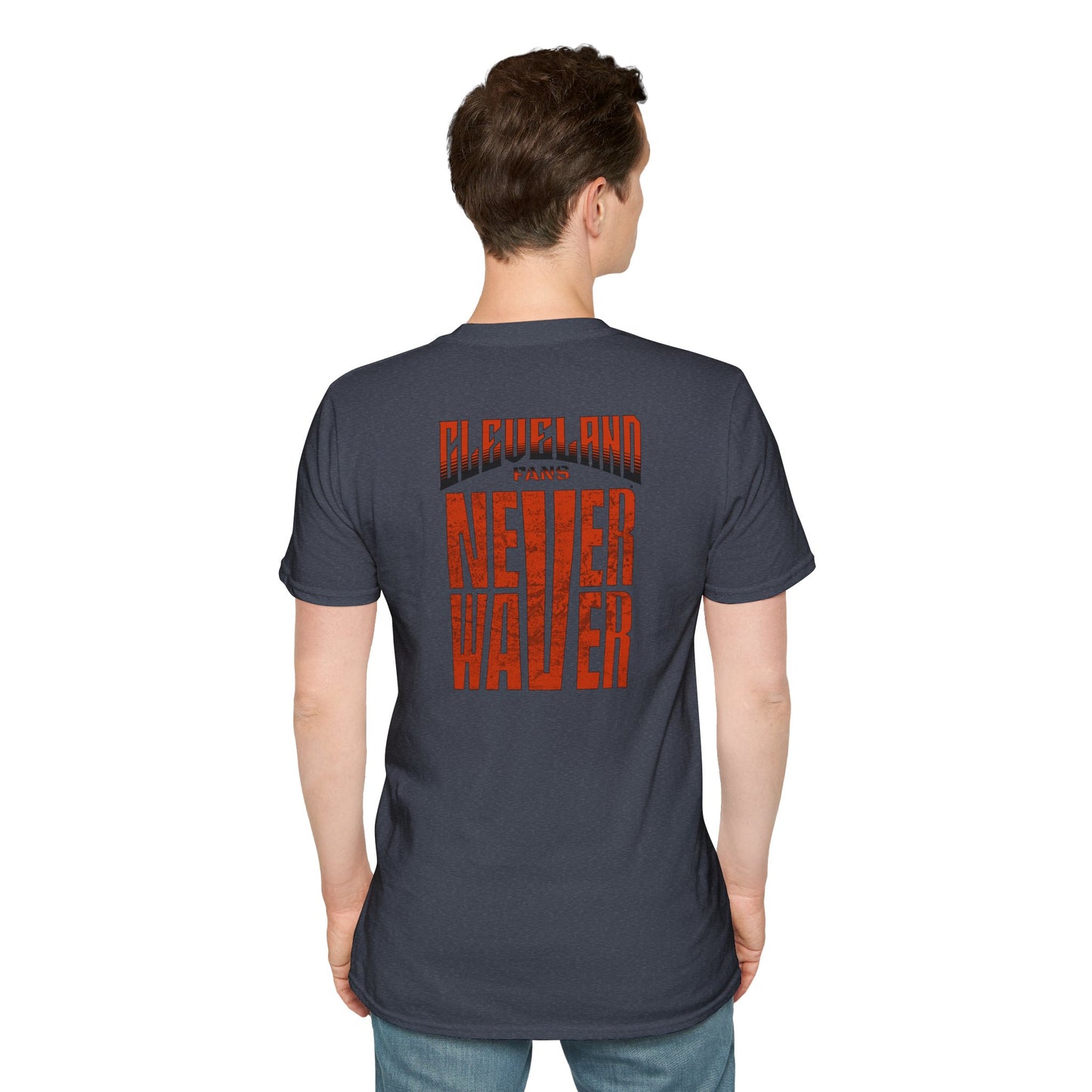 Cleveland Fans Never Waver Unisex Softstyle T-Shirt