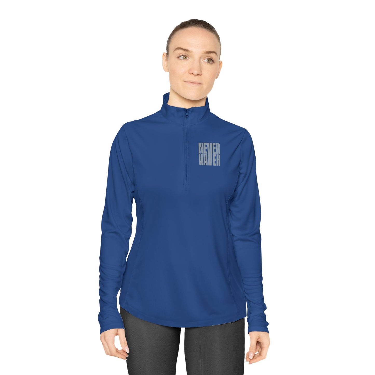 Ladies Quarter-Zip Pullover - Never Waver Activewear