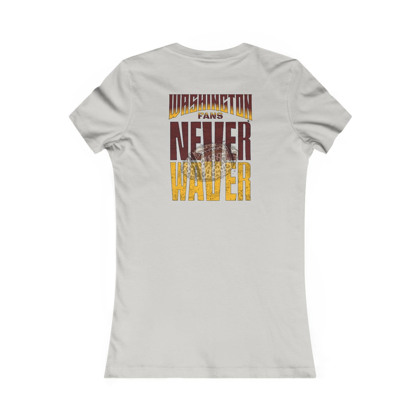 Washington Fans Never Waver W-Leopard Football Women's Favorite Tee