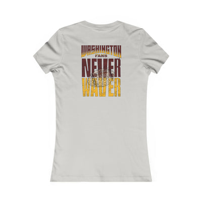 Washington Fans Never Waver W-Leopard Football Women's Favorite Tee