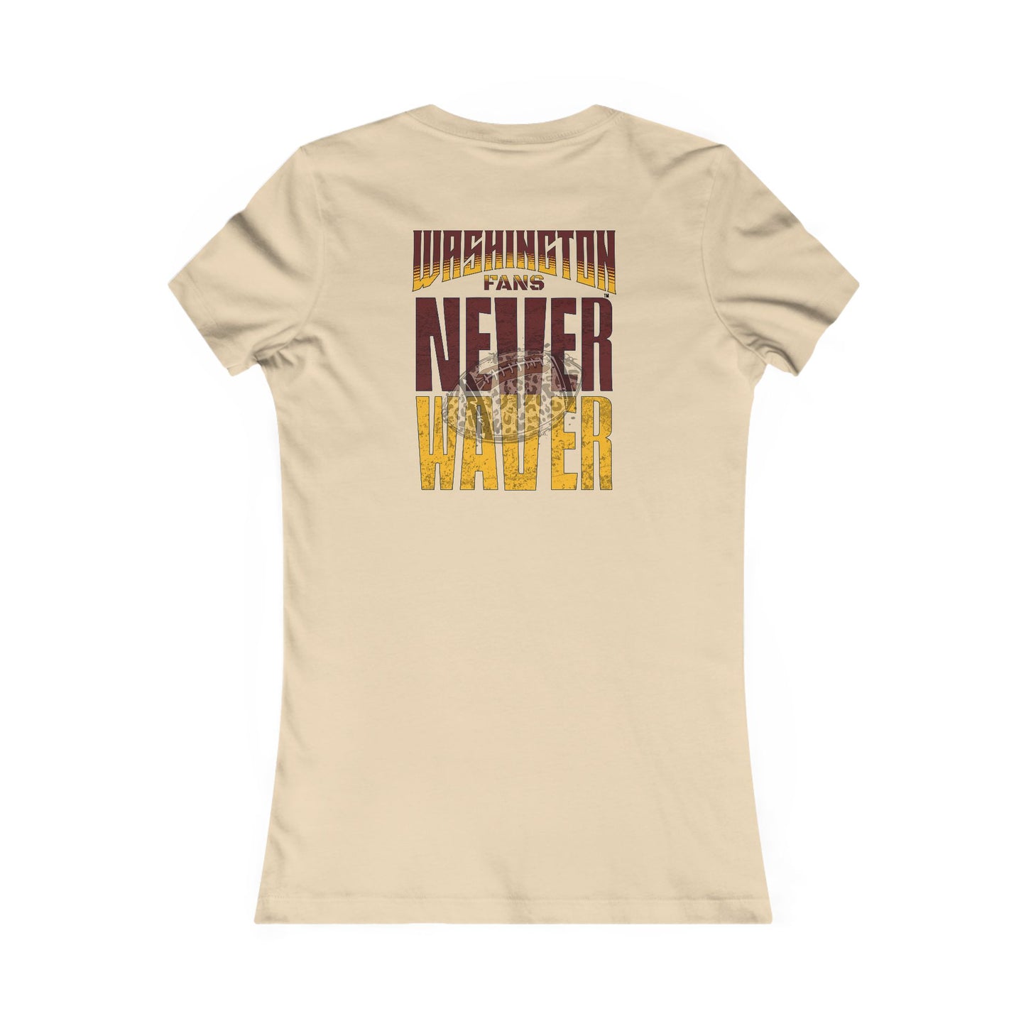 Washington Fans Never Waver W-Leopard Football Women's Favorite Tee