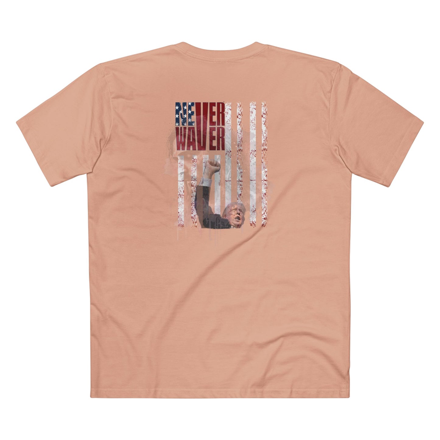 Never Waver Jesus Protecting America And Trump Men's Staple Tee